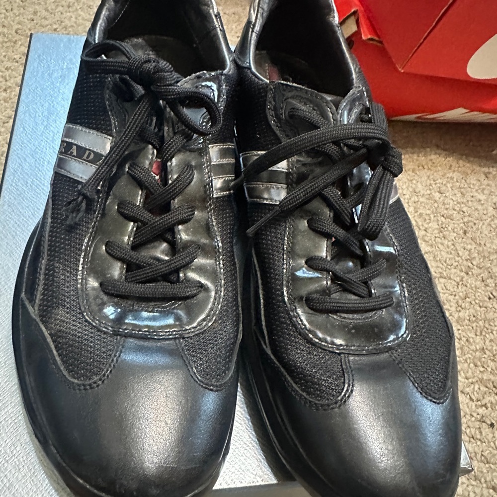Prada Men’s Black Sneakers - Picture 2 of 4